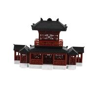 DECHOUS Decorazioni per Padiglione Decorazione per La Casa Scrivania Figurina Ornamento Scrivania Pagoda Scultura Padiglione Esagonale Figurina Giardino delle Fate Padiglione Esagonale
