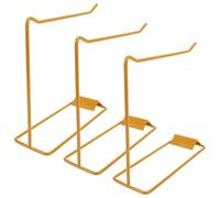 DECHOUS Espositore per Campioni di Unghie in Ferro Dorato 3 Pezzi, Scaffale per Tabella Colori Unghie in Gel, Porta Smalti per Manicure Professionale in Saloni e Scuole di Bellezza