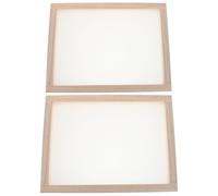 DECHOUS Essiccatore per Erbe Aromatiche Impilabile 2 Livelli in Legno con Rete Sospesa per Essiccazione Uniforme di Piante e Tè, Supporto Riutilizzabile per Uso Domestico 40,5x30x3 Cm