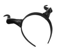 DECHOUS Fascia Corna da Diavolo Nera in Pp Leggera e Facile da Abbinare per Cosplay e Ballo, Accessorio di Halloween per Ragazze e Donne