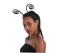 DECHOUS Fascia per Chioma Antenna di Formica Nera, Copricapo in Costume Leggero e Comodo, Accessorio Halloween per Feste, Cosplay e Spettacoli Teatrali, Cerchietto per Chioma da Costume