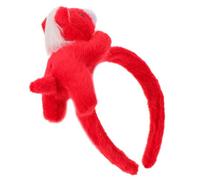 DECHOUS Fascia per Chioma Peluche Cavallino Rossa 2026 Orecchie da Cavallo Morbida e Leggera per Feste di Capodanno e Costume da Cavallo per Adulti Ragazze