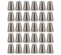 DECHOUS Fermacorda Coulisse in Metallo Resistente Set da 30 Pezzi Chiusure Scorrevoli per Abbigliamento Zaini e Corde Superfici Lisce Antitaglio Compatto e Durevole per Uso