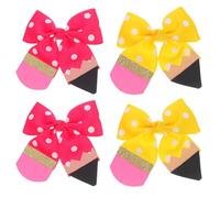 DECHOUS Fermagli per Chioma Fiocco Grande per e Neonati Set 2 Paia Nastro Grosgrain Antiscivolo Accessori per Chioma per Bambine per Ritorno a Scuola e Uso Quotidiano