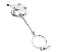 DECHOUS Fermaglio Antiscivolo per Spartiti Leggio Portatile in Ferro Argento, Utilizzabile per Clarinetto e Pratica Musicale