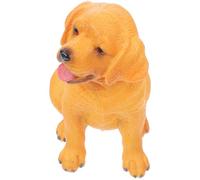 DECHOUS Figura di Cane Labrador Retriver in Plastica Realistica, Statuetta di Cucciolo Piccola per Bambini, Decorazione da Tavolo e Gioco Educativo per Ragazzi e Ragazze