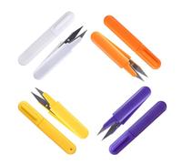 DECHOUS Forbici con da e Inossidabile in Cucito 4 Mini Manico Confortevole Rifinitura e Ricamo Colore Casuale per Fai-da-te