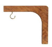 DECHOUS Gancio per Piante in Legno Rustico Staffa da Parete Minimalista per Piante Sospese Supporto Decorativo per Interni ed Esterni Montaggio Facile per Giardino e Casa