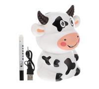 DECHOUS Giocattolo Elettronico Mucca Musica e Luci, Plastica | Scuola Dell'infanzia e Parco, Formato Piccolo, Uso Carta Bianca, Alimentazione USB