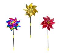 DECHOUS Girandole Riflettenti per Uccelli 3 Pezzi, Strumento di Esilio del Vento per Balcone e Giardino, Decorazione a Girandola Colorata in Pet Resistente, Protezione Naturale Frutteti