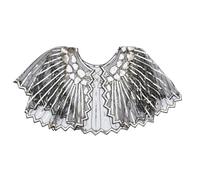 DECHOUS Mantello Paillettes Retrò, Scialle Corto a Rete Perline, Nero, in Poliestere, Nylon e Spandex, per Abiti e Abiti da Sposa, per Feste Serali e Party, Donna e Ragazza