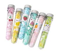 DECHOUS Mini Carta da Sapone USA e Getta 6 Pezzi in Fogli Portatili per Lavaggio Mani e Viso Sapone da Viaggio in Bottiglia per Campeggio Escursioni e Uso Quotidiano Materiale Sicuro e