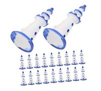 DECHOUS Mini Faro in Resina 20 Pezzi per Casa delle Bambole, Micro Ornamenti Paesaggistici Nautici, Statuette Compatte per Diorama e Decorazioni Creative