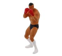 DECHOUS Mini Statuetta Pugile 1/64 in Scala, Figura di Boxe Realistica per Modellismo Ferroviario e Collezionisti, Decorazione per Ragazzo Ragazza e Appassionati di Fitness