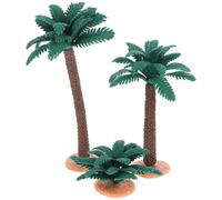 DECHOUS Modello di Albero di Simulazione e Pianta Artificiale in PVC 3 Pezzi Decorazioni per Scrivania e Micro Paesaggio Ornamenti Mini per Esposizioni Modellini di Villaggi e Spazi