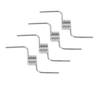 DECHOUS Molla per Porta Frigorifero 4 Pezzi in Acciaio Argentato 5 Giri e Design Non Angolo a 90 Gradi, Accessorio Resistente e Facile da Installare per Divisori Verticali