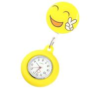 DECHOUS Orologio da Infermiera Giallo in Lega di Zinco Design Cartoon, Pratico e Comodo da Indossare, come Regalo per Infermieri e Uso Quotidiano