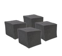 DECHOUS Pannelli acustici fonoassorbenti a forma cubica in cotone 20x20x20 cm set da 4 per diffusione e assorbimento suoni a bassa frequenza in ambienti domestici e ufficio