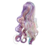 DECHOUS Parrucca Corta e Riccia Capelli Sintetici per Donne Design Bob Ondulato Adatta per Feste in Maschera Cosplay e Eventi Tematici Comoda e Facile da Indossare Cappuccio Incluso