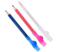 DECHOUS Pennarelli per Tessuti Colorati Set da 3 Gesso per Cucito e Sartoria Penna per Marcare Vestiti e Lavori Artigianali Accessori per Sartoria Pratici e Resistenti