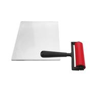 DECHOUS Piastra Gel Riutilizzabile 25x20cm con Rullo in Plastica per Stampa Artistica e Riduzione Sprechi su Carta