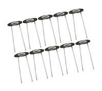 DECHOUS Picchetti di Terra in Metallo Zincati a Forma di U 15 Cm Guarnizioni, Set da 50 Pezzi per Giardinaggio e Fissaggio Telo Pacciamatura Prato, Accessori per Esterni e Casa