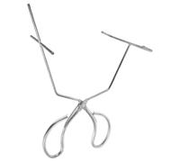 DECHOUS Pinza per Intingere Ceramica in Acciaio Inox Argento | Strumento per Immersione, Presa Antiscivolo, Protegge le Dita Dalla Smaltatura, per Pezzi di Varie Forme