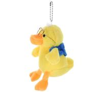 DECHOUS Portachiavi Peluche Papera Morbida con Occhiali Gialli Ciondolo Decorativo per Borsa e Auto Gadget Regalo Compleanno per Bambine e Amanti Animali Morbido e Durevole