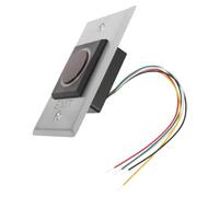 DECHOUS Pulsante di Uscita senza Contatto Sensore Infrarossi per Controllo Accessi Porta, Indicatore Led, Montaggio a Parete in Acciaio Inossidabile, per Ingressi Edifici Pubblici