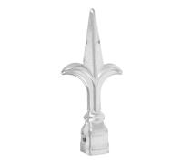 DECHOUS Puntali per Recinzioni in Ferro Zincato 25X25 CM Cappucci Decorativi per Pali da Giardino e Cancelli Terminali Resistenti alle Intemperie per Ringhiere e Protezione