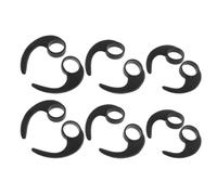 DECHOUS Ricambio Gommini in Silicone Nero 12 Pezzi per Earphones da 10 mm, Compatibili con Auricolari Sportivi, Presa Antiscivolo per Allenamenti