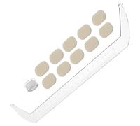 DECHOUS Righello per Sopracciglia in Acrilico Trasparente Strumento di Mappatura e Posizionamento Professionale Stencil Guida Bilanciamento Simmetria per Trucco e Modellatura Viso