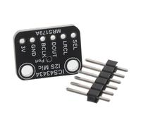 DECHOUS Scheda Microfono Digitale Ics43434 24 Bit I2s, Sensore Omnidirezionale con Filtro Frequenze Basse, Plastica e Metallo, Nero, per Conference Calls e Comunicazioni Critiche