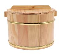 DECHOUS Secchiello Per Riso in Legno Fatto A Mano Senza Vernice Contenitore Per Riso Per Uso Domestico/ristorante