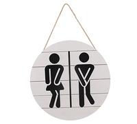 DECHOUS segni divertenti del bagno immagine divertente della parete della toilette ornamento arredamento targa per bagno bagno rustico zucca Cartello attaccapanni decorare