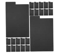 DECHOUS Separatori per Dischi in Vinile 25 Pezzi in PP Linguette | Classificazione Ordinata, Gestione dello Spazio, Finitura Nera Elegante, per Casa, Negozi, Collezioni e Archivi