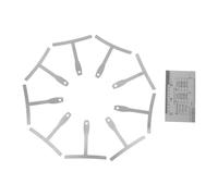 DECHOUS Set 10 Pezzi Righelli Per Liutaio Chitarra, Strumento Per Misurare Azione e Raggio Corde, in Materiale Resistente Usura Calibrazioni Doppie, Adatto Riparazione e Costruzione Strumenti Musicali