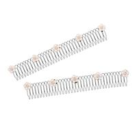 DECHOUS Set 2 Fermagli per Chioma Invisibili a Forma di U, Accessori per Styling e Fissaggio Chioma Ribelli, Pettini Laterali Resistenti per Acconciature Eleganti e Quotidiane Donna