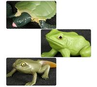 DECHOUS Set 2 Modelli Animali Evolutivi Rane e Tartarughe Giocattoli Solidi Didattici per Decorazione Fasi Crescita Animali Apprendimento Evoluzione Animale