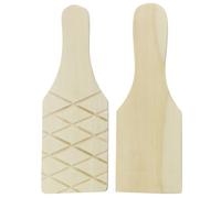 DECHOUS Set 2 Pezzi Pagaie in Legno Liscio per Modellare Argilla Strumenti Artigianali per Ceramica e Terracotta Tavole per Sculture Fai da Te Adatti per attività Creative e Famiglia