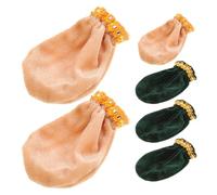 DECHOUS Set 6 Copri Pedali per Pianoforte in Velluto Morbido Protezione Antipolvere per Pedale Triplo Imbottitura Spessa Ergonomica Adatti per Pianoforti Verticali e Digitali