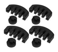 DECHOUS Set 8 Pezzi Sordina per Violino in Gomma e Artiglio Sordina Silenziatore per Violino e Viola Riduzione Rumore per Pratica Silenziosa Facile da Montare Dimensioni Standard per