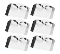 DECHOUS Set da 6 Pezzi in Acciaio Inox per Proteggere Le Dita dei Coltelli da Cucina Protezioni per Le per Cucinare