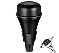 DECHOUS Sordina per Tromba e Trombone in Plastica Resistente Silenziatore Compatto Nero per Pratica Silenziosa e Accessorio Strumenti in Ottone Adatta a Esercizi e Performance