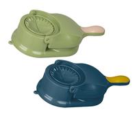 DECHOUS Stampo per Gnocchi 2 in 1 Doppia Testa Pressa per Ravioli Manuale in Plastica Colorata Utensile Ergonomico per Cucina Domestica e Ristoranti Set da 2 Pezzi Blu e Verde
