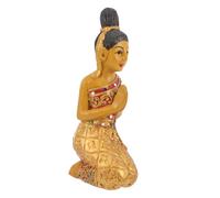 DECHOUS Statua Del Buddha Thailandese in Benvenuto Inginocchiato Decorativo e Ufficio Altezza 25 Cm Design e