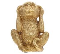 DECHOUS Statua di Scimmia Statua Non Sentire Il Male Tre Di Arte Astratta Scimmie Figurine Feng Shui Sculture Figura Animale Per Decorazioni Per La Casa Accenti Oro
