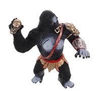 DECHOUS Statua Gorilla Realistica in Plastica Scultura Scimmia Giungla per Ragazzi Decorazione Animali Selvatici per Casa e Scrivania