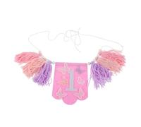 DECHOUS Striscione per Festa di Compleanno Nappa a Farfalla, Decorazione Riutilizzabile per Seggiolone, Banner di Sfondo per Eventi e Feste, Adatto a Shower e Prime Feste