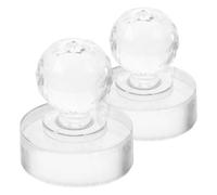 DECHOUS Strumento Timbro per Pressatura Ombretto e Blush, 2 Pezzi da 27mm in Cristallo, Accessorio per Make-up per Pressare Ombretti in Polvere, Adatto per Trucco Quotidiano